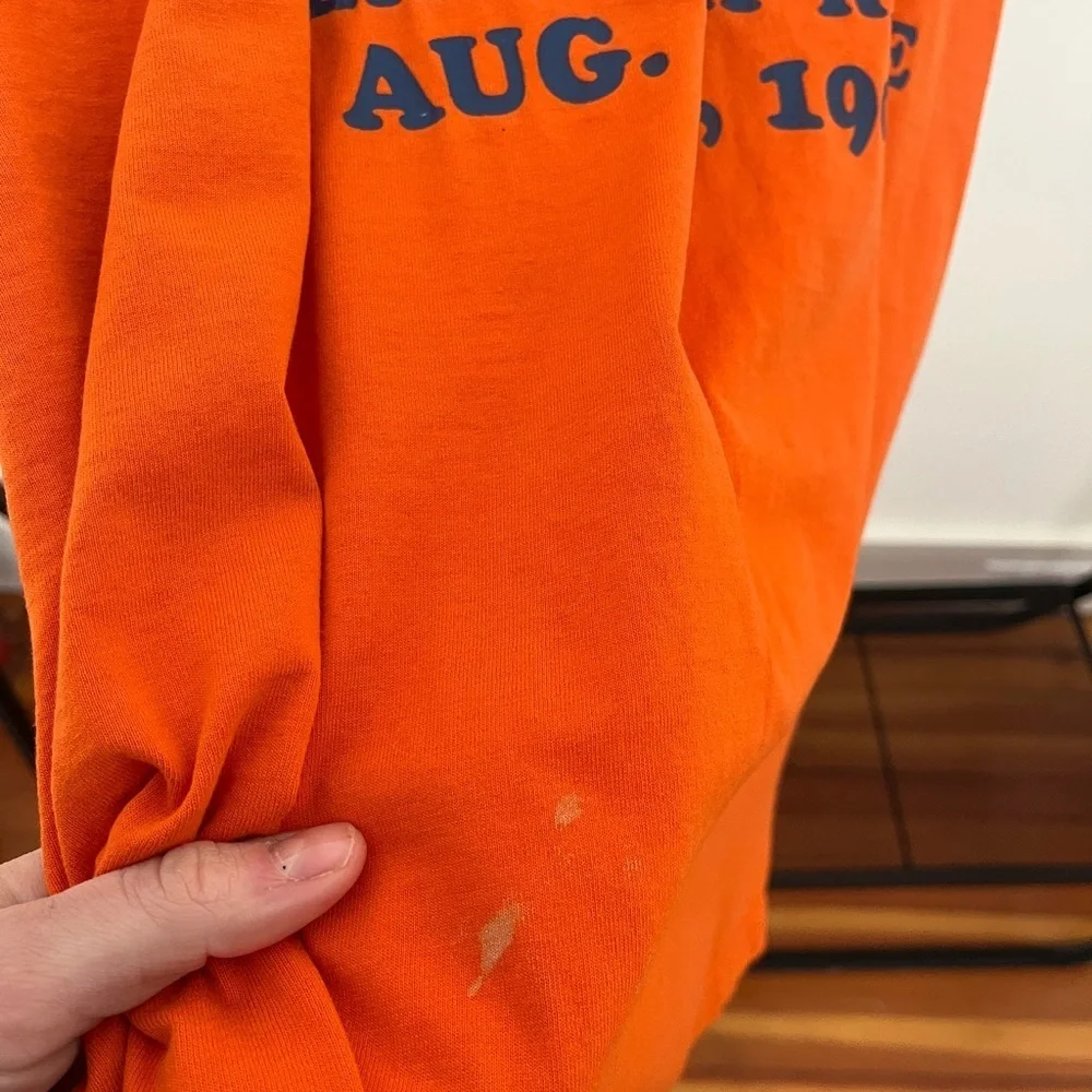 Vintage 90s Orange Race TShirt - Picture 5 of 5